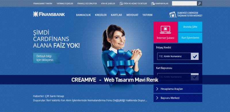 Web Tasarım Mavi Renk